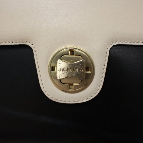 JEMMA EMMA TRAVELER 39 WORK BUSINESS LAPTOP WEEKENDER TRAVEL BAG BLACK VANILLA - Picture 3 of 8